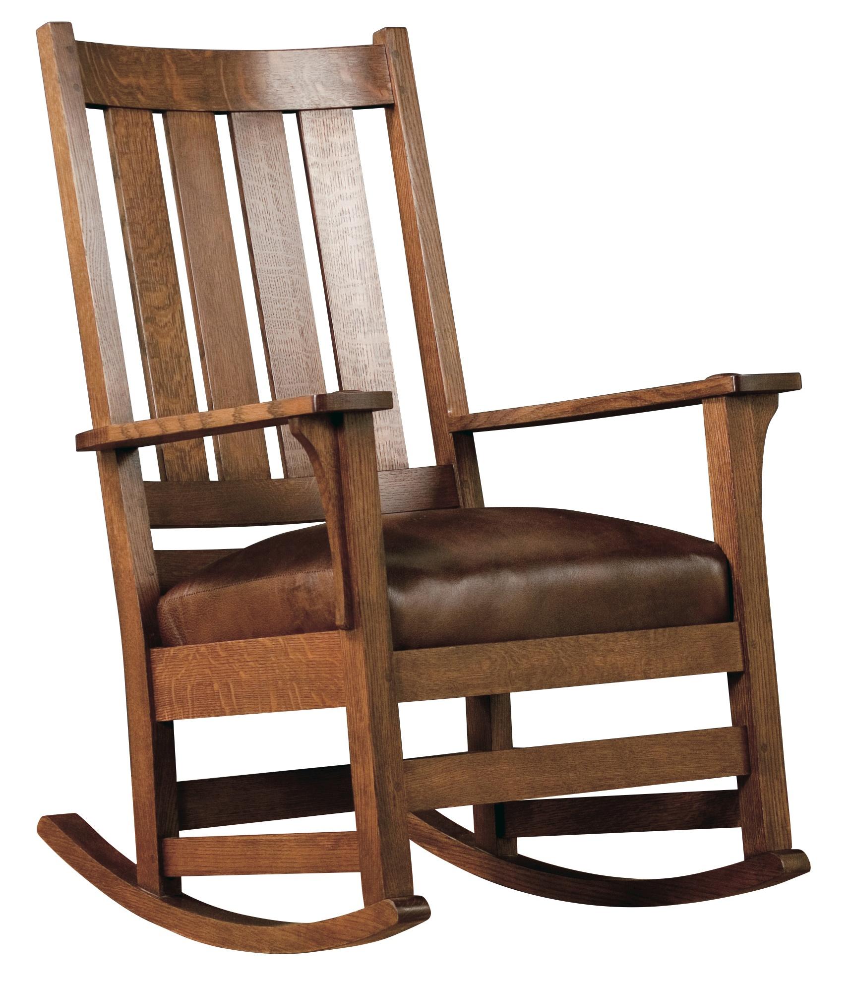 Rocking top chair slats